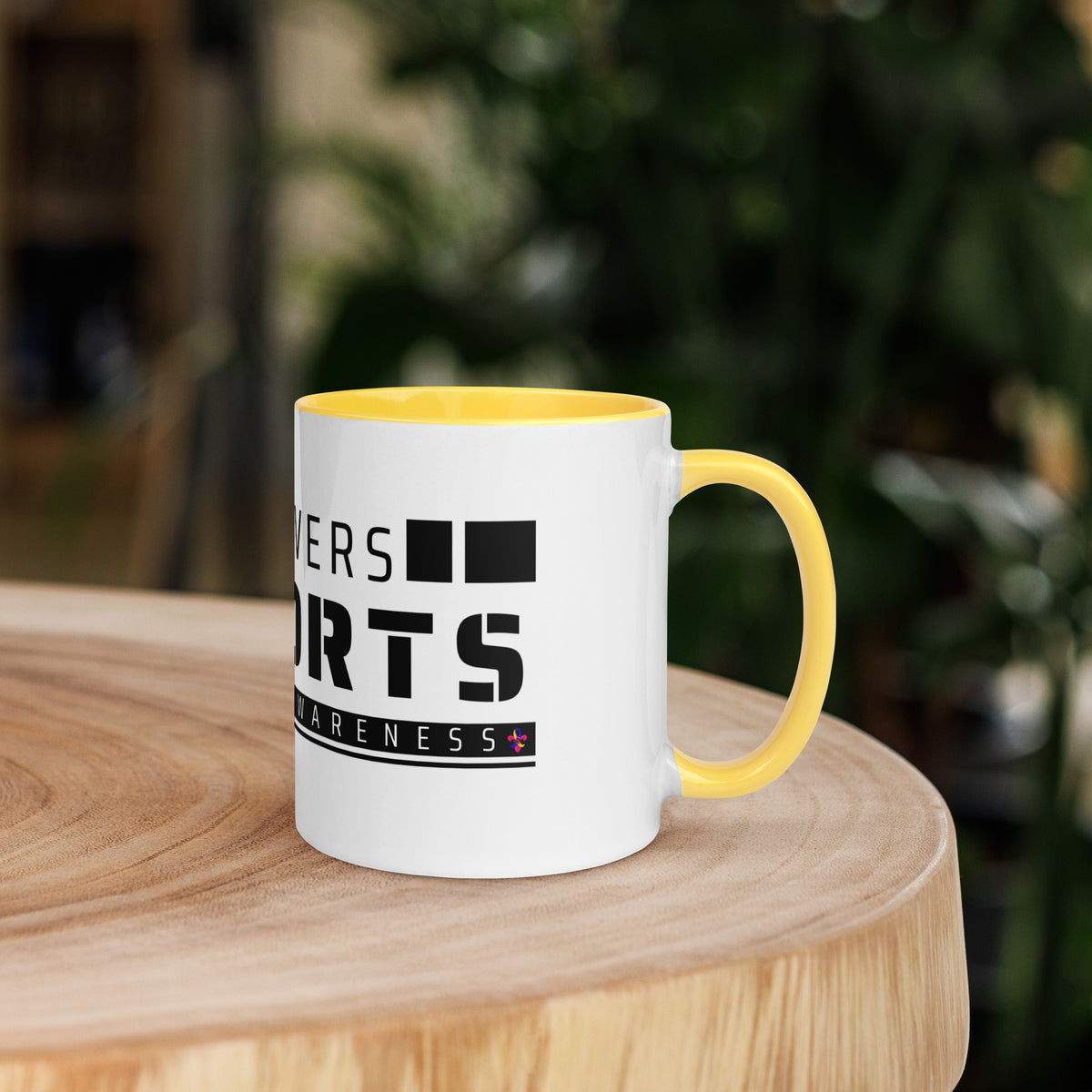 Care Givers Supports Down Syndrome Mug with Color Inside