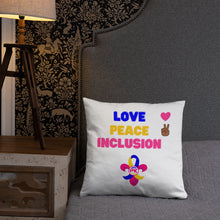 Load image into Gallery viewer, Love Peace Inclusion Basic Pillow