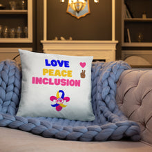 Load image into Gallery viewer, Love Peace Inclusion Basic Pillow