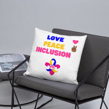 Load image into Gallery viewer, Love Peace Inclusion Basic Pillow