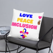 Load image into Gallery viewer, Love Peace Inclusion Basic Pillow
