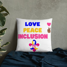 Load image into Gallery viewer, Love Peace Inclusion Basic Pillow