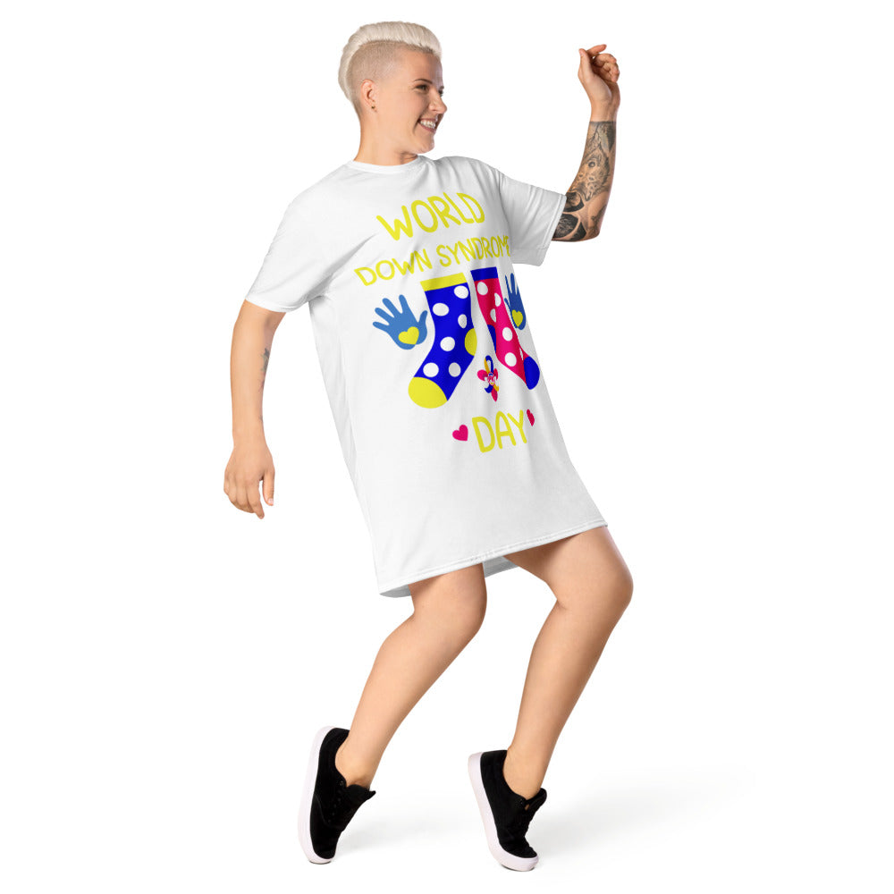 World Down Syndrome Day T-shirt dress