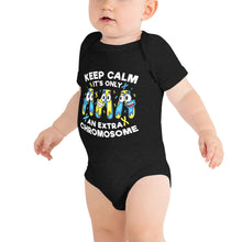 Load image into Gallery viewer, Keep Calm It's Only Extra Chromosome Short Sleeve One Piece