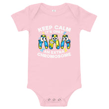 Load image into Gallery viewer, Keep Calm It's Only Extra Chromosome Short Sleeve One Piece