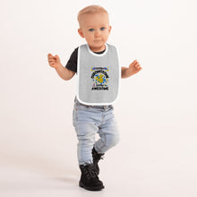 Load image into Gallery viewer, Extra Chromosome Extra Awesome Embroidered Baby Bib