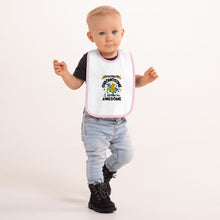 Load image into Gallery viewer, Extra Chromosome Extra Awesome Embroidered Baby Bib
