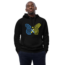 Load image into Gallery viewer, Down Syndrome Awareness Month Butterfly Premium Eco Hoodie