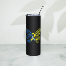 Load image into Gallery viewer, Down Syndrome Awareness Month Butterfly Stainless Steel Tumbler