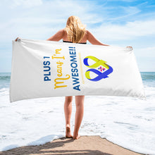 Load image into Gallery viewer, Plus 1 Means I'm Awesome Towel