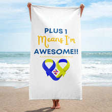 Load image into Gallery viewer, Plus 1 Means I'm Awesome Towel