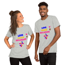 Load image into Gallery viewer, Love Peace Inclusion T-Shirt