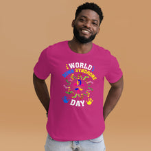 Load image into Gallery viewer, Precious Kreations World Down Syndrome Day Shirt (Sock Wreath Design)