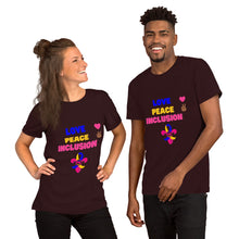 Load image into Gallery viewer, Love Peace Inclusion T-Shirt