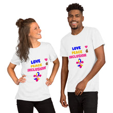 Load image into Gallery viewer, Love Peace Inclusion T-Shirt