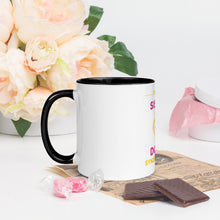 Load image into Gallery viewer, I'm the SISTER of a Down Syndrome Hero Mug with Color Inside