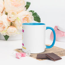 Load image into Gallery viewer, I'm the SISTER of a Down Syndrome Hero Mug with Color Inside