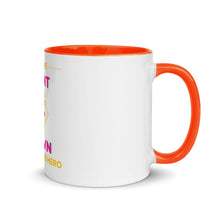 Load image into Gallery viewer, I'm the AUNT of a Down Syndrome Hero Mug with Color Inside