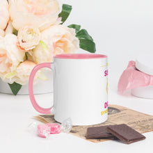 Load image into Gallery viewer, I'm the SISTER of a Down Syndrome Hero Mug with Color Inside