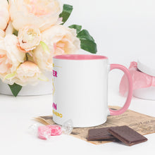 Load image into Gallery viewer, I'm the SISTER of a Down Syndrome Hero Mug with Color Inside