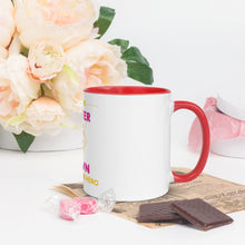 Load image into Gallery viewer, I'm the SISTER of a Down Syndrome Hero Mug with Color Inside