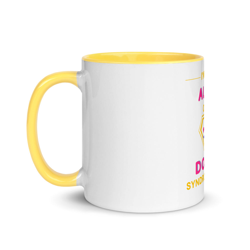 I'm the AUNT of a Down Syndrome Hero Mug with Color Inside