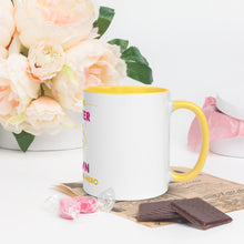 Load image into Gallery viewer, I'm the SISTER of a Down Syndrome Hero Mug with Color Inside
