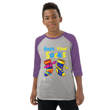 Load image into Gallery viewer, Rock Your Socks Youth Baseball Shirt (Unisex)