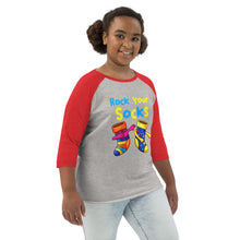 Load image into Gallery viewer, Rock Your Socks Youth Baseball Shirt (Unisex)