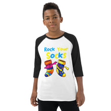Load image into Gallery viewer, Rock Your Socks Youth Baseball Shirt (Unisex)