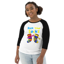 Load image into Gallery viewer, Rock Your Socks Youth Baseball Shirt (Unisex)