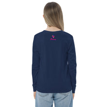 Load image into Gallery viewer, Down Syndrome Awareness Month Butterfly Youth Long Sleeve Tee (Unisex)