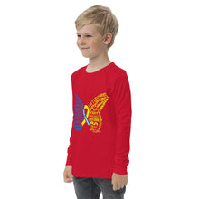 Load image into Gallery viewer, Down Syndrome Awareness Month Butterfly Youth Long Sleeve Tee (Unisex)