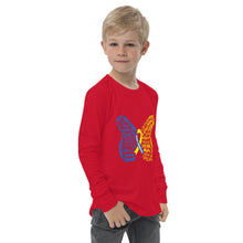 Load image into Gallery viewer, Down Syndrome Awareness Month Butterfly Youth Long Sleeve Tee (Unisex)