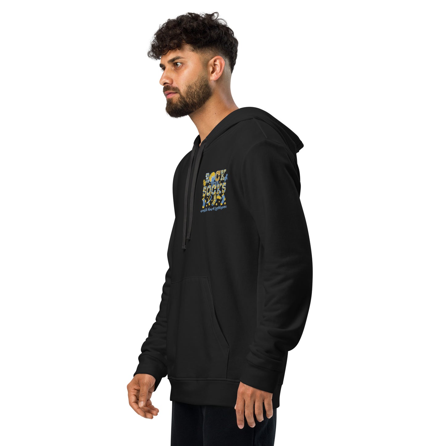 Rock your Socks world down syndrome adidas fleece hoodie