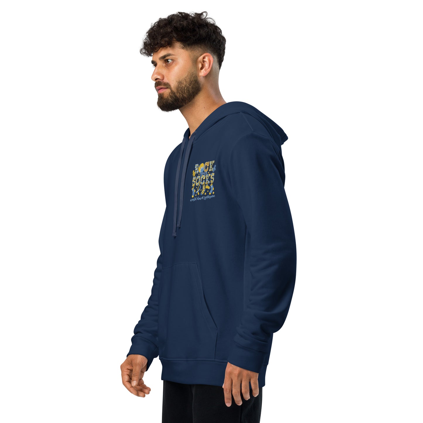 Rock your Socks world down syndrome adidas fleece hoodie