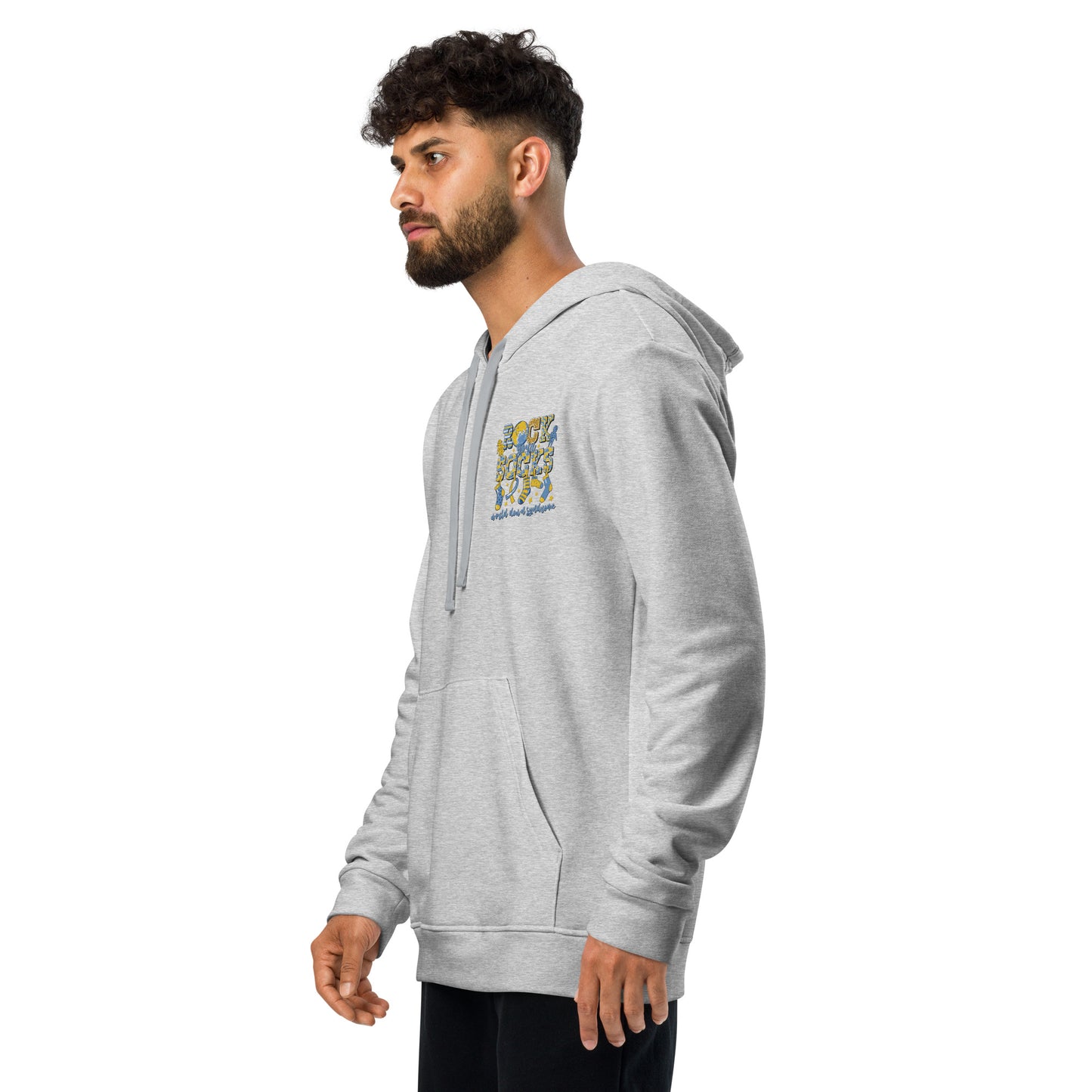 Rock your Socks world down syndrome adidas fleece hoodie
