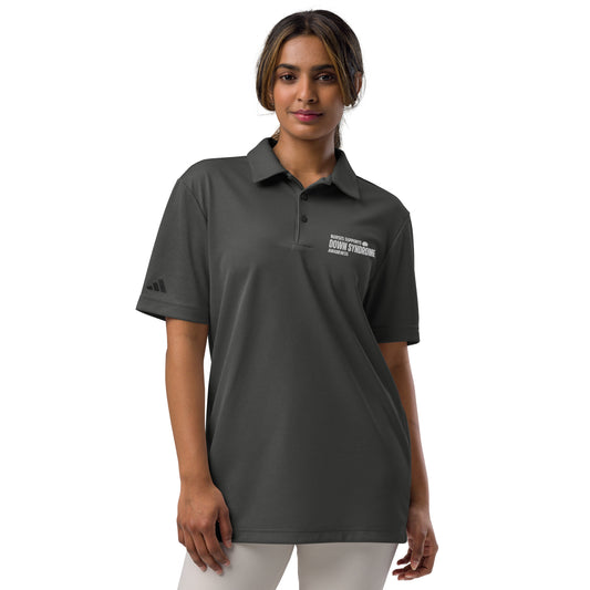 Nurses Supports Down Syndrome adidas space-dyed polo