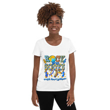 Load image into Gallery viewer, Rock Your Socks World Down Syndrome Women&#39;s Athletic T-shirt
