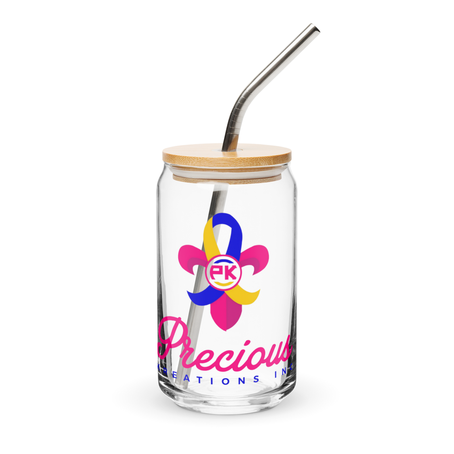 Precious Kreations Inc. Can-shaped glass