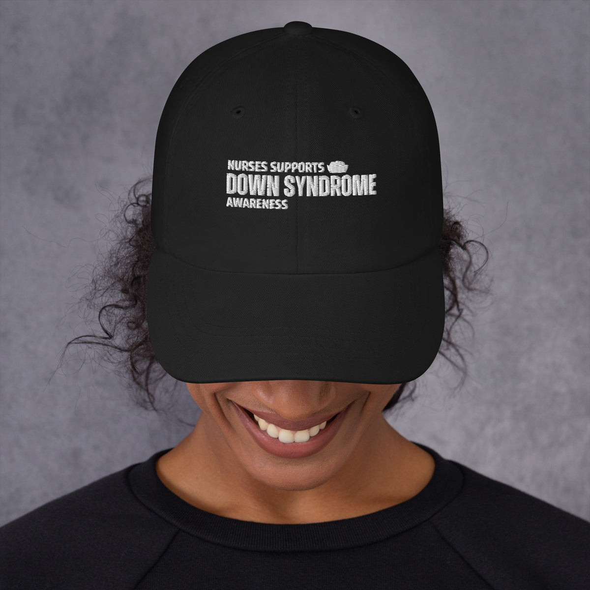 Nurses Supports Down Syndrome  Awareness Dad hat