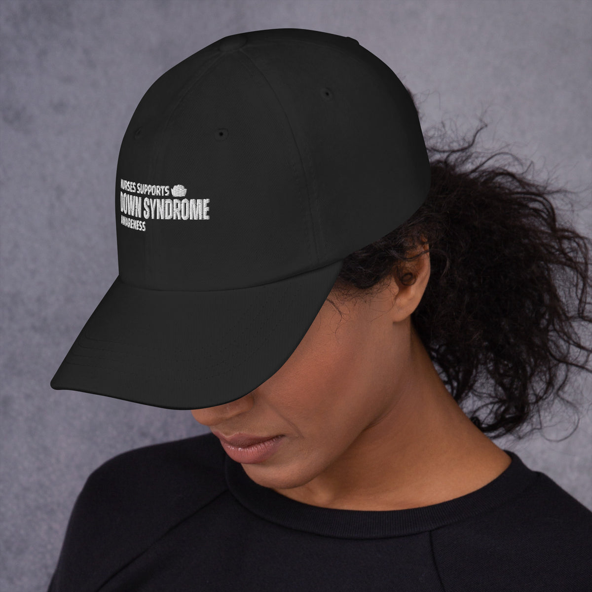 Nurses Supports Down Syndrome  Awareness Dad hat