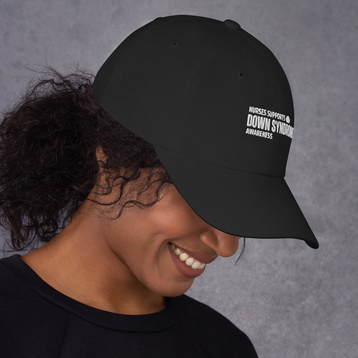 Nurses Supports Down Syndrome  Awareness Dad hat