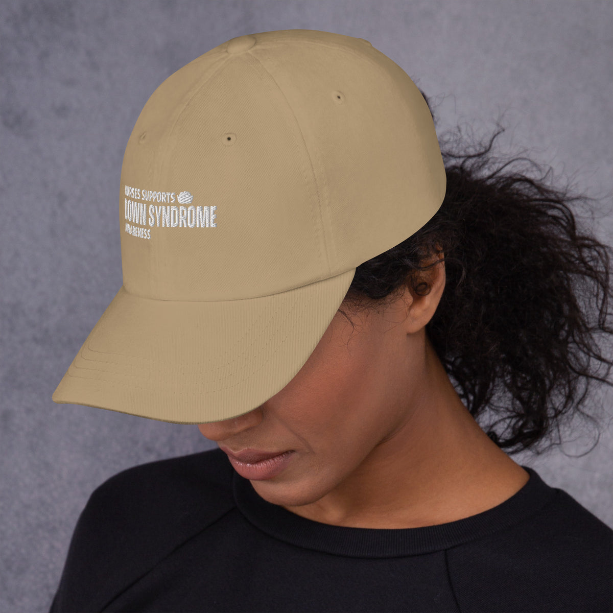 Nurses Supports Down Syndrome  Awareness Dad hat