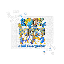 Load image into Gallery viewer, Rock Your Socks World Down Syndrome Jigsaw Puzzle
