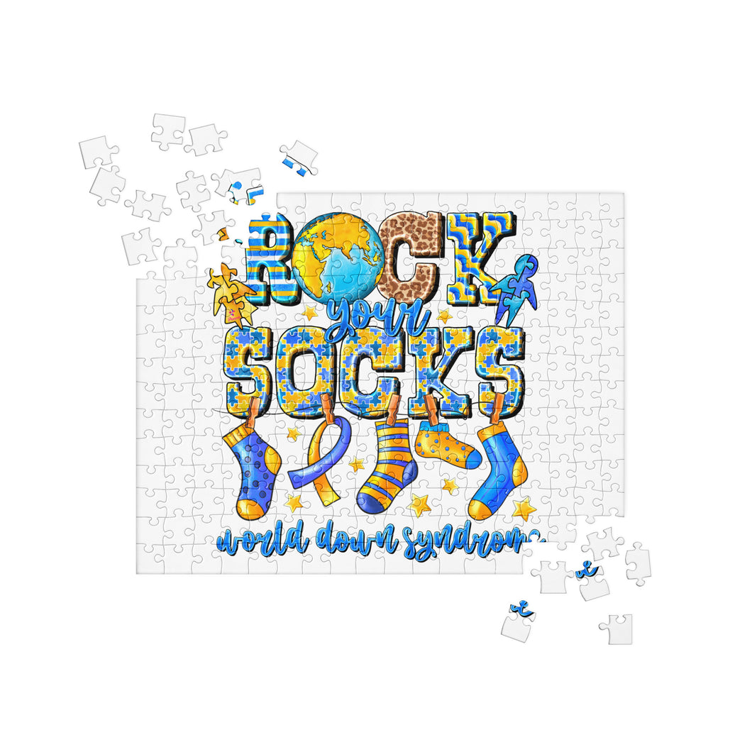 Rock Your Socks World Down Syndrome Jigsaw Puzzle