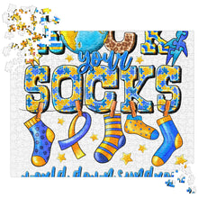 Load image into Gallery viewer, Rock Your Socks World Down Syndrome Jigsaw Puzzle
