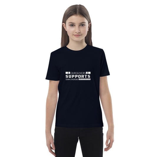 Care Givers Support Down Syndrome Awareness  Organic cotton kids t-shirt