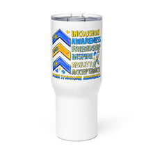 Load image into Gallery viewer, The Lucky Few Down Syndrome Travel mug with a handle
