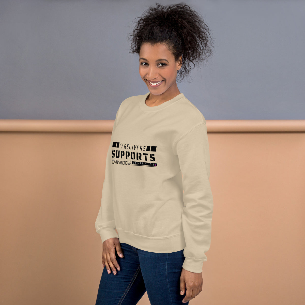 Care Givers  Supports Down Syndrome Unisex Sweatshirt